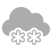 Couvert avec chutes de neige